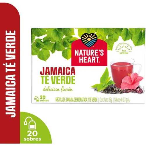 NATURES HEART Varios modelo Infusion Te Jamaica Y Te Verde 20 Sobres varios 2026031821591113367  