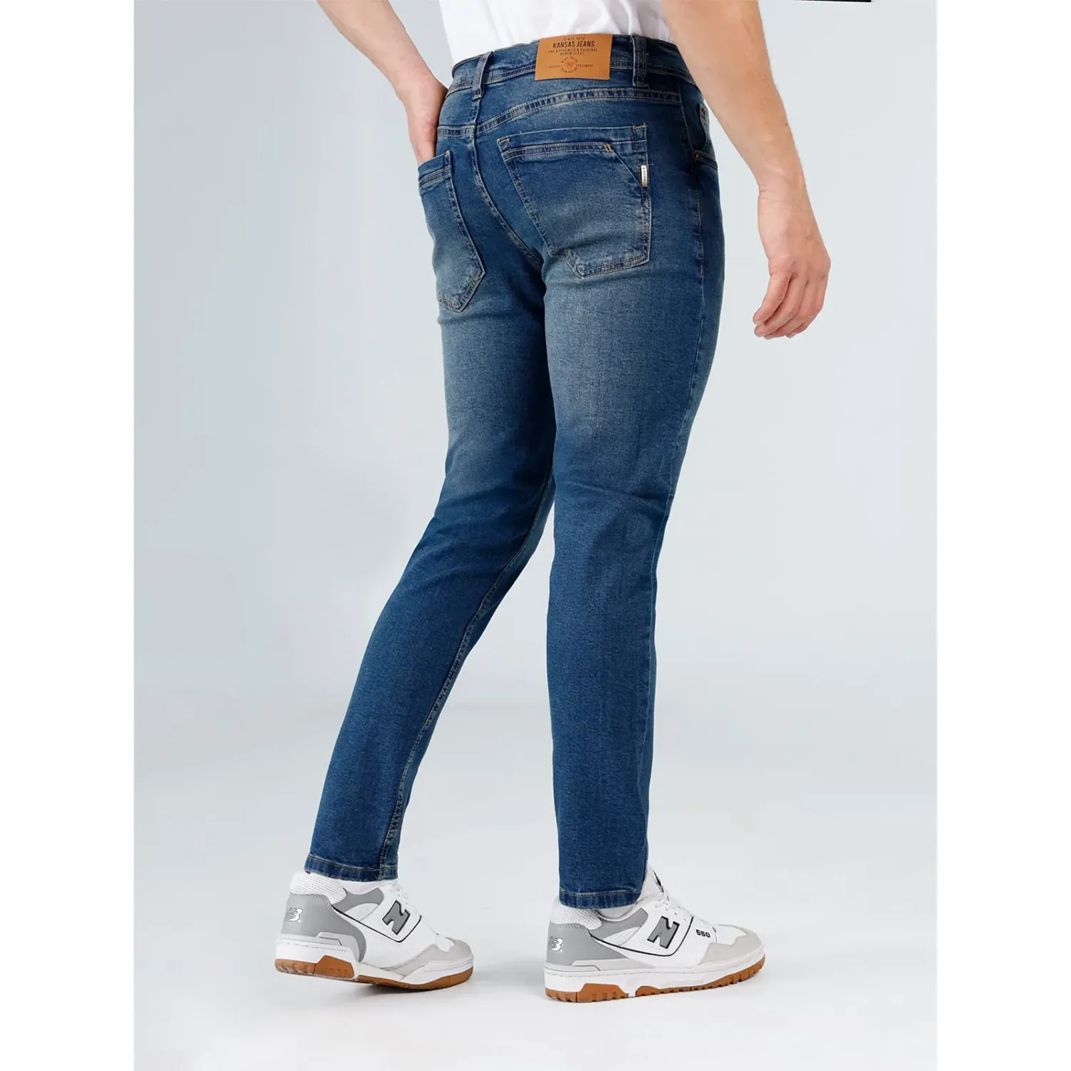 Jeans Kansas Hombre K01501-408 Skinny color pepper | Platanitos