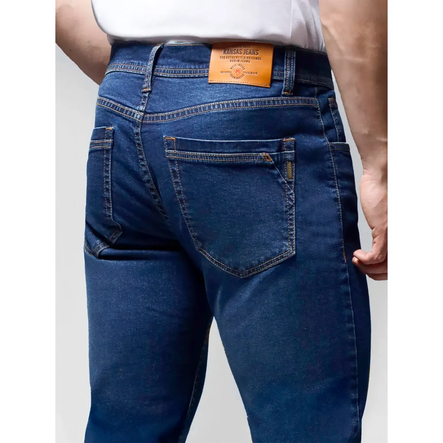 Jeans Kansas Hombre K01501-408 Skinny color cristal | Platanitos