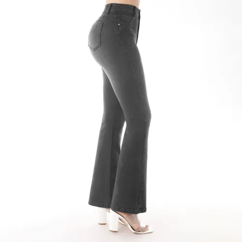 KANSAS Jeans Mujer Be0250 Cintura Flare 1b