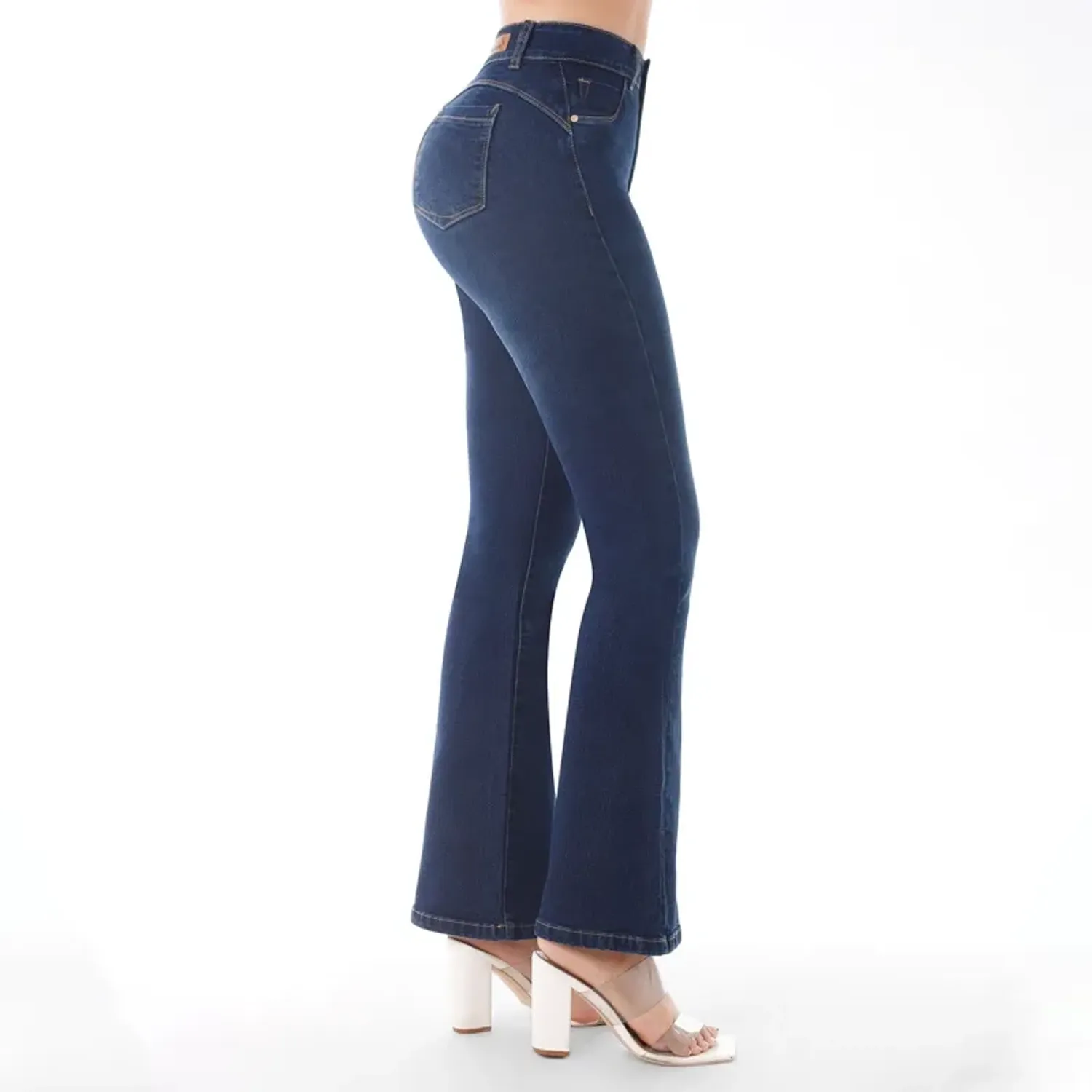 Jeans Kansas Mujer Be0250 Cintura Flare 1b color pepper | Platanitos