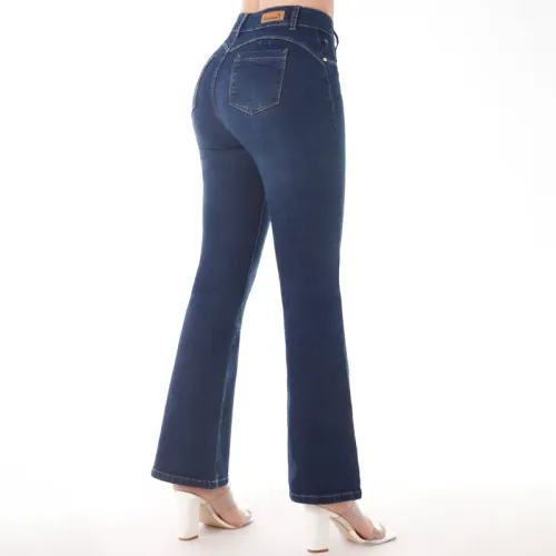 KANSAS Jeans Mujer Be0250 Cintura Flare 1b