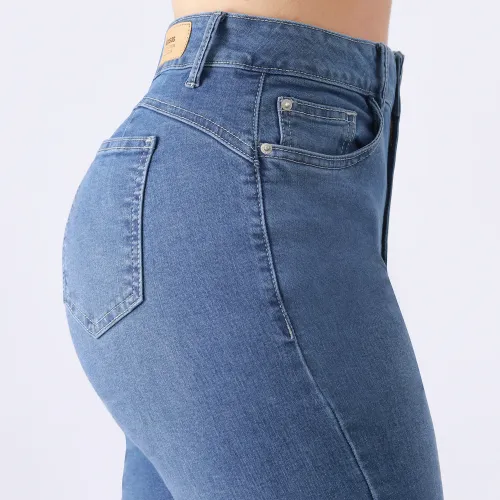 KANSAS Jeans Mujer K14516 Cintura Flare 1b