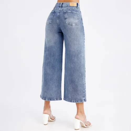 KANSAS Jeans Mujer K14417 Culotte Cintura 1b