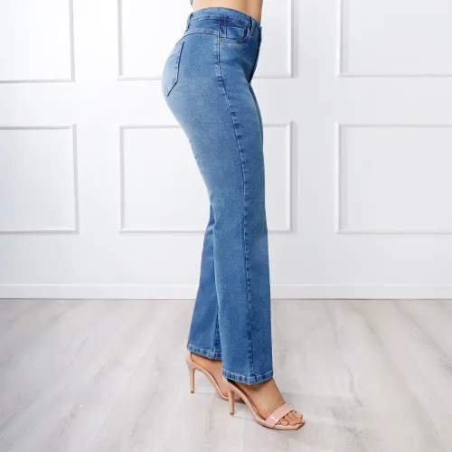 KANSAS Jeans Mujer Ximena Cintura Straight 1b