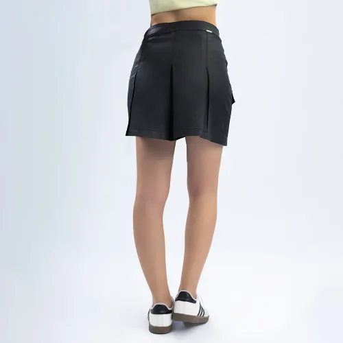 KANSAS Falda Mujer K70248 Cargo Cuerina C/Pliegues