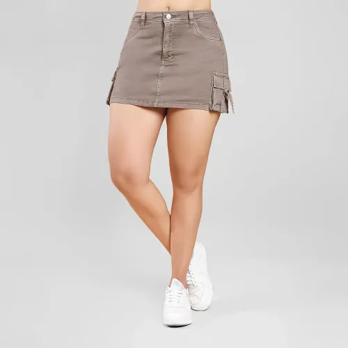 Falda Kansas Short Mujer O15054 Cargo | Platanitos