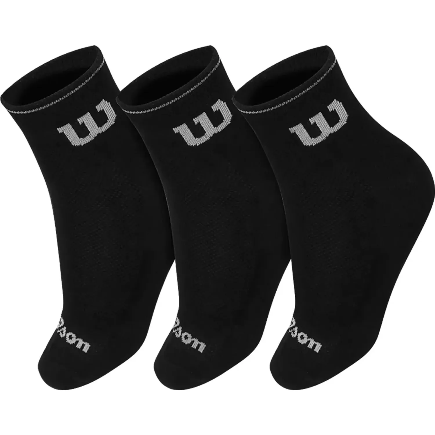Pack Wilson De Medias Unisex Medias W Cortas M - 3 Pares color negro | Platanitos