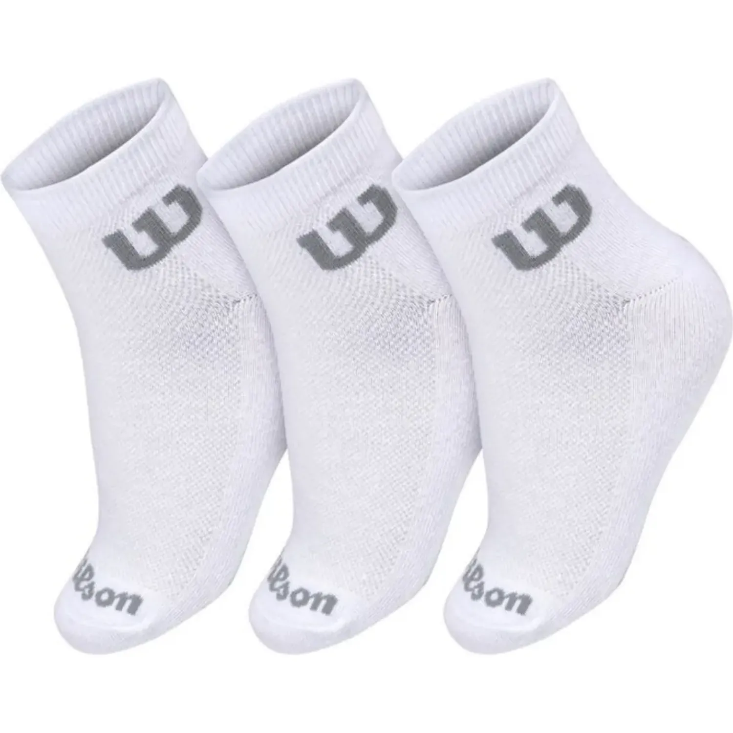 Pack Wilson De Medias Unisex Medias W Cortas M - 3 Pares color blanco | Platanitos
