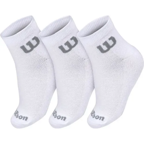 Pack Wilson De Medias Unisex Medias W Cortas M - 3 Pares color blanco | Platanitos
