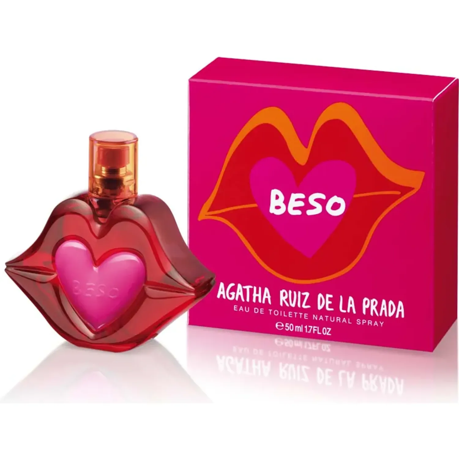 AGATHA RUIZ DE LA PRADA Perfume Agatha Ruiz De La Prada Mujer Beso Eau De Toilette 50 Ml color fucsia | Platanitos