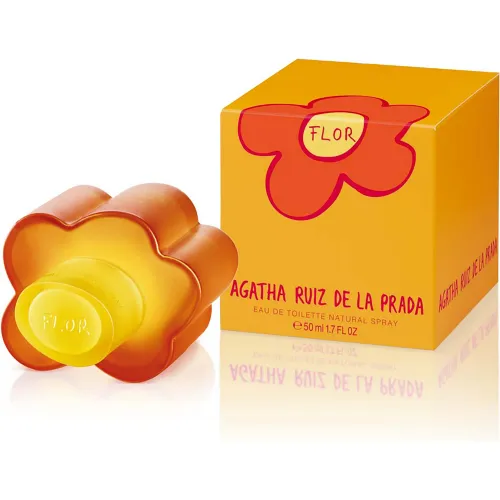 Perfume Agatha Ruiz De La Prada Mujer Flor Eau De Toilette 50 Ml color amarillo | Platanitos