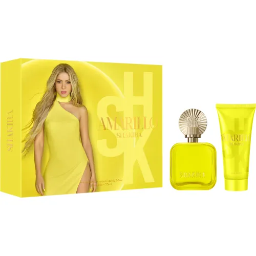 Set Shakira Perfume Mujer Shakira Amarillo Eau De Parfum 50 Ml + Body Lotion 75ml color amarillo | Platanitos