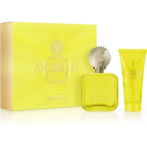 Set Shakira Perfume Mujer Shakira Amarillo Eau De Parfum 80 Ml + Body Lotion 75ml color amarillo | Platanitos