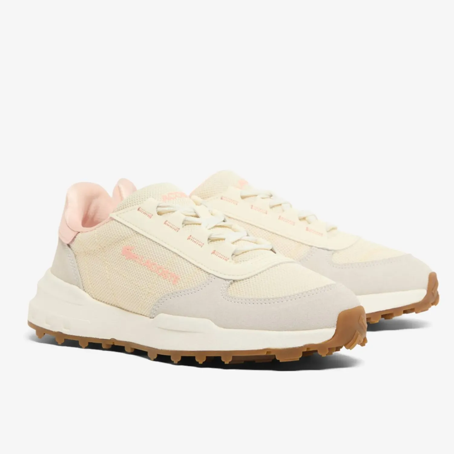 Zapatillas Lacoste Urbanas Mujer Elite Active Evo color beige | Platanitos