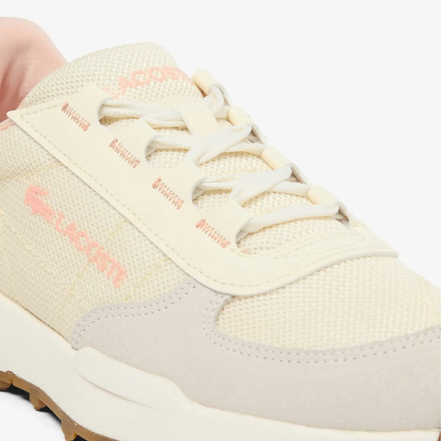 Zapatillas Lacoste Urbanas Mujer Elite Active Evo color beige | Platanitos