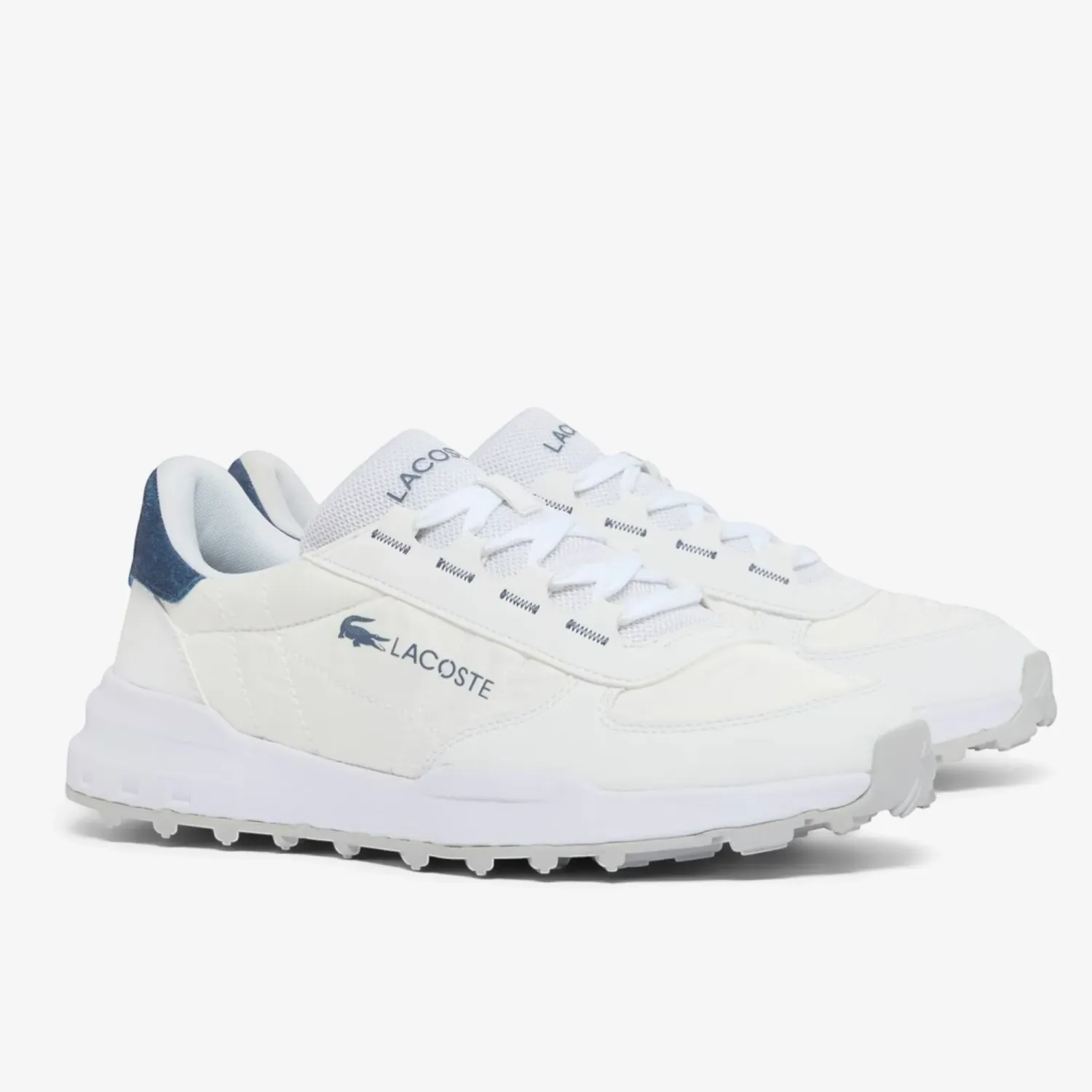 Zapatillas Lacoste Urbanas Hombre Elite Actv Evo 1263 color blanco | Platanitos