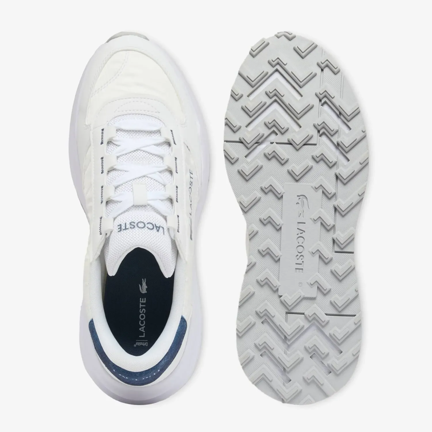 Zapatillas Lacoste Urbanas Hombre Elite Actv Evo 1263 color blanco | Platanitos