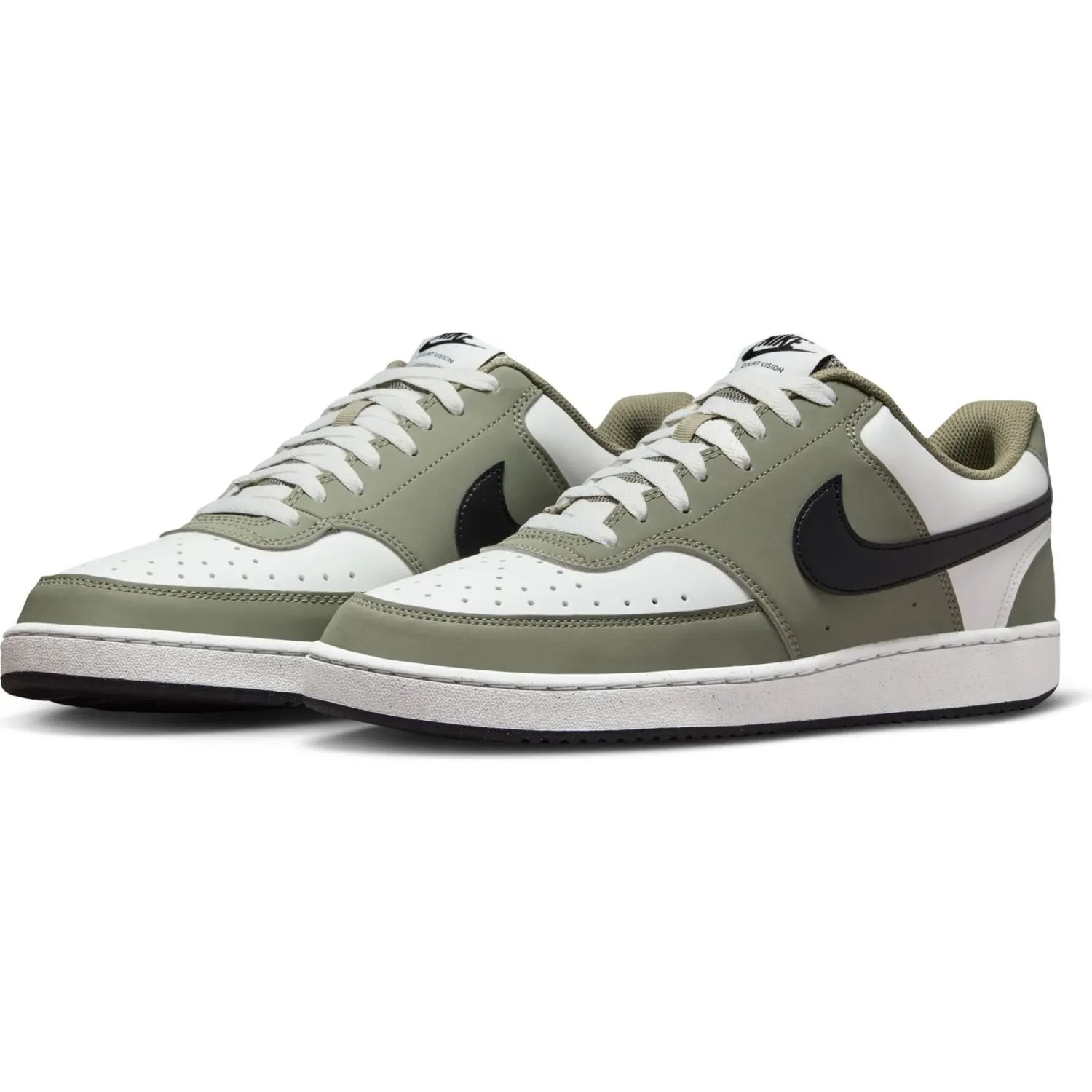 Zapatillas Nike Urbanas Hombre Court Vision Lo P Nbk color blanco / verde | Platanitos