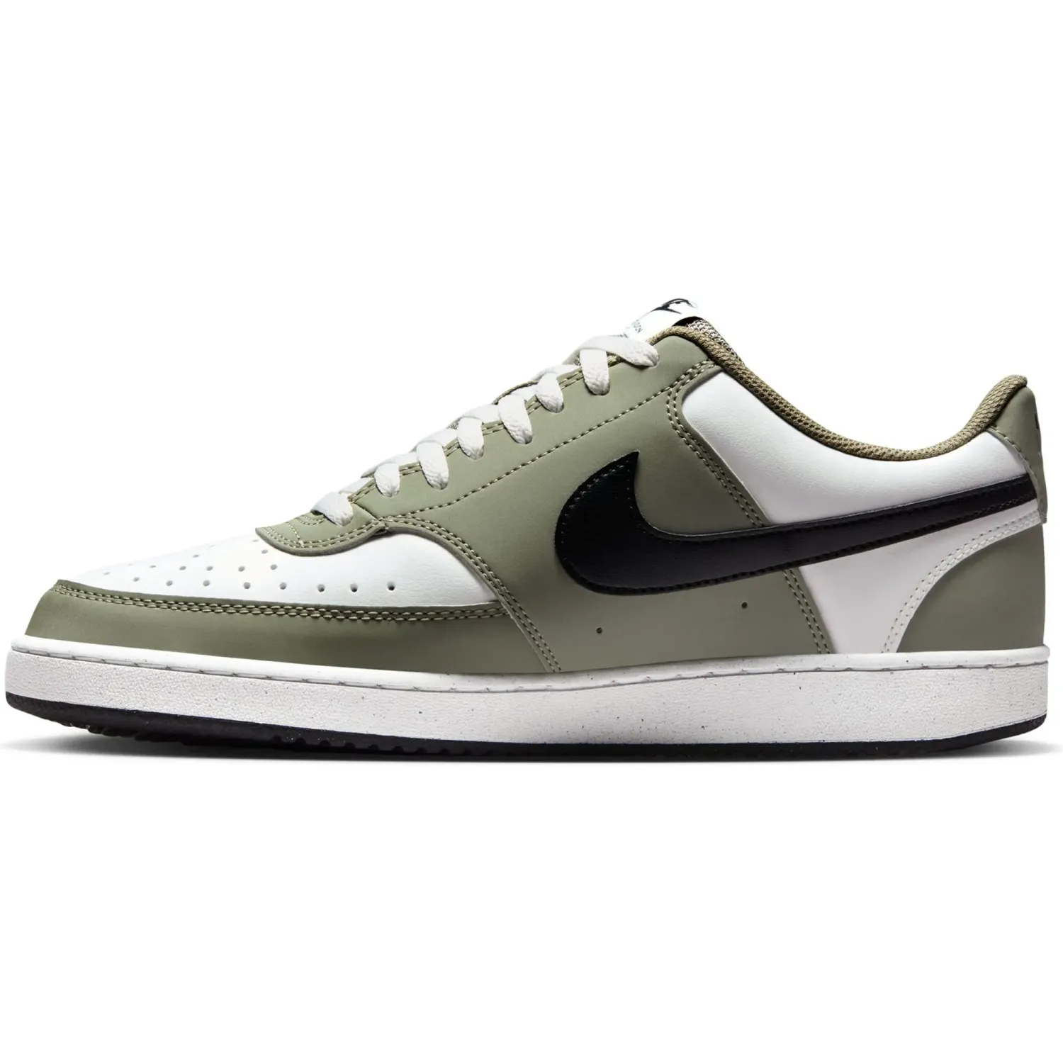 Zapatillas Nike Urbanas Hombre Court Vision Lo P Nbk color blanco / verde | Platanitos