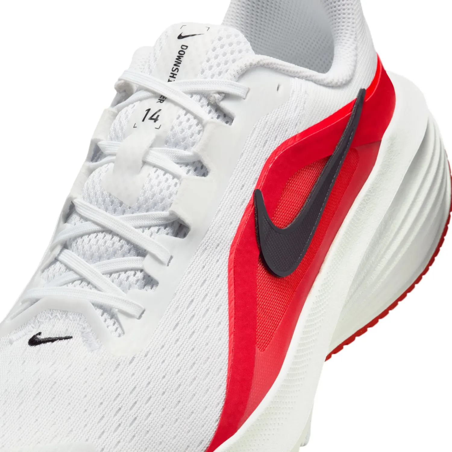 Zapatillas Nike Running Hombre Downshifter 14 color blanco / rojo | Platanitos