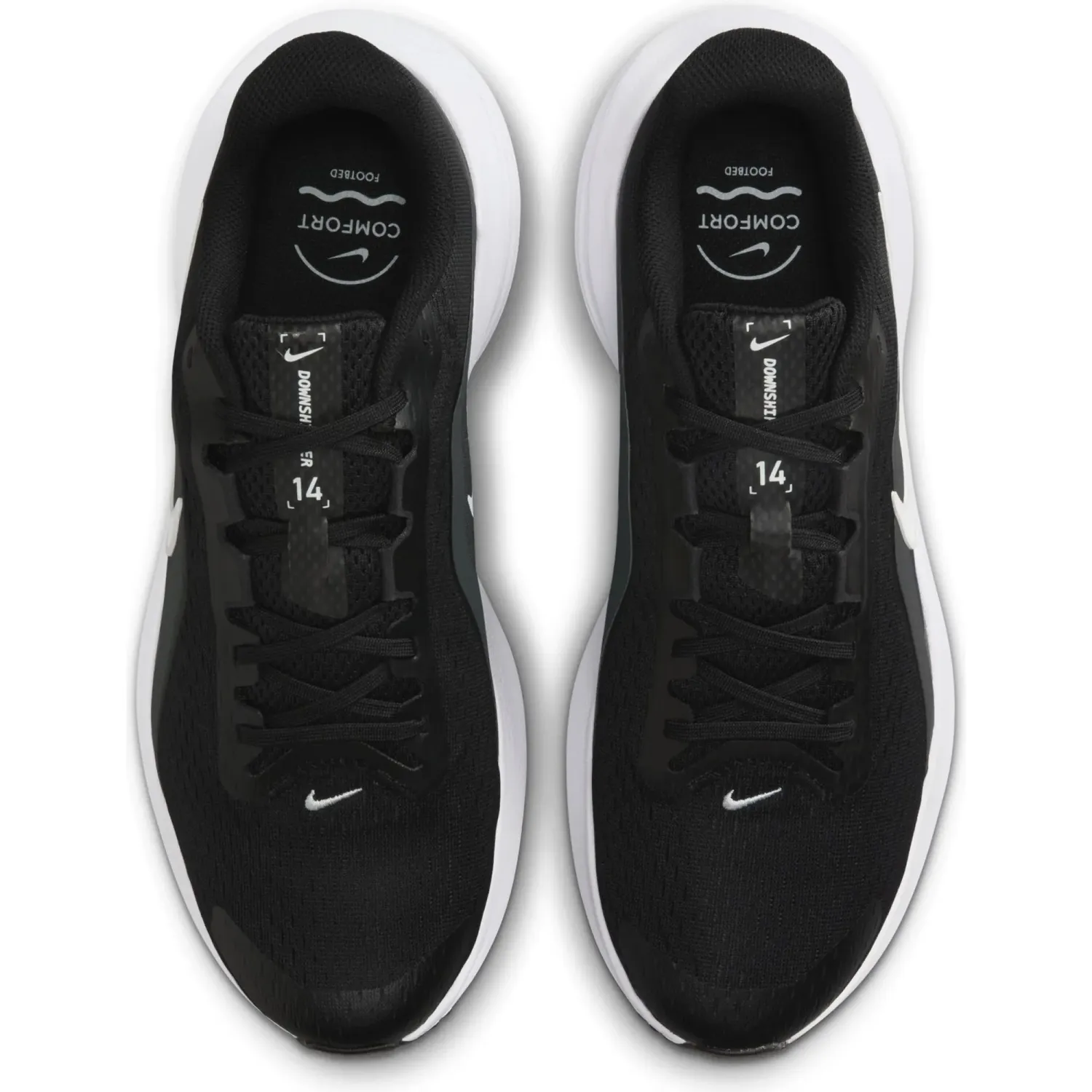 Zapatillas Nike Running Hombre Downshifter 14 color negro / blanco | Platanitos