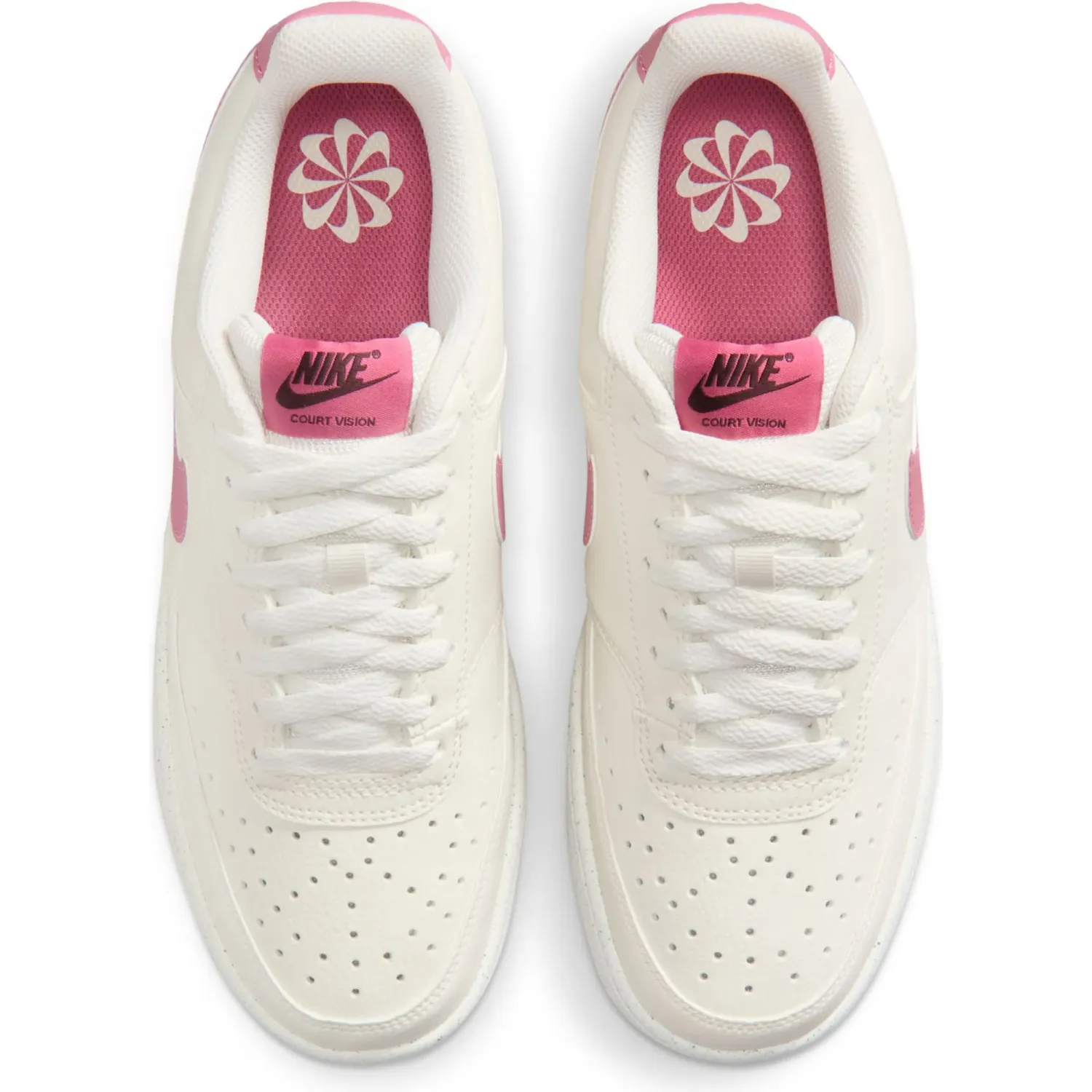 Zapatillas Nike Urbanas Mujer W Court Vision Lo Nn color crema/rosa | Platanitos