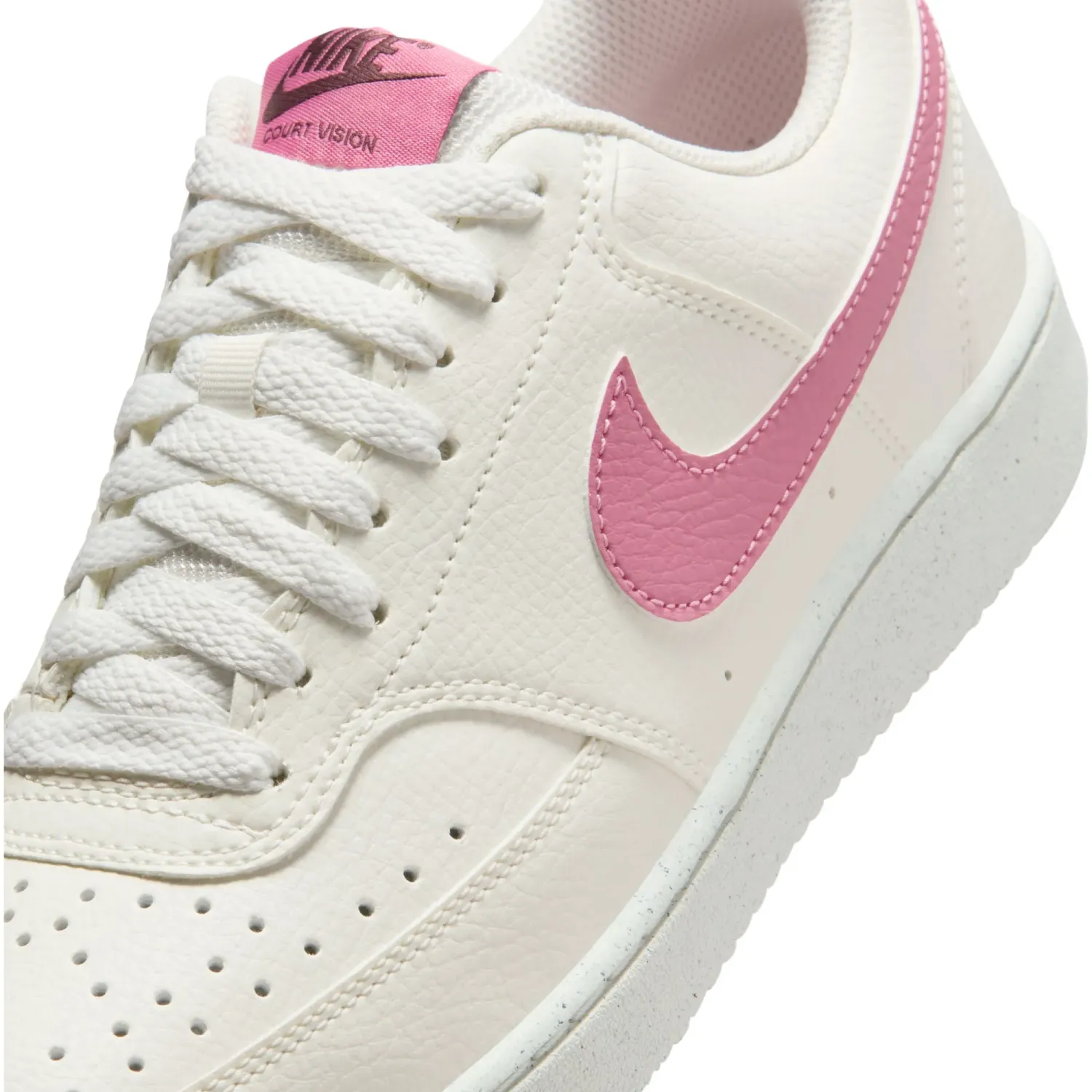 Zapatillas Nike Urbanas Mujer W Court Vision Lo Nn color crema/rosa | Platanitos