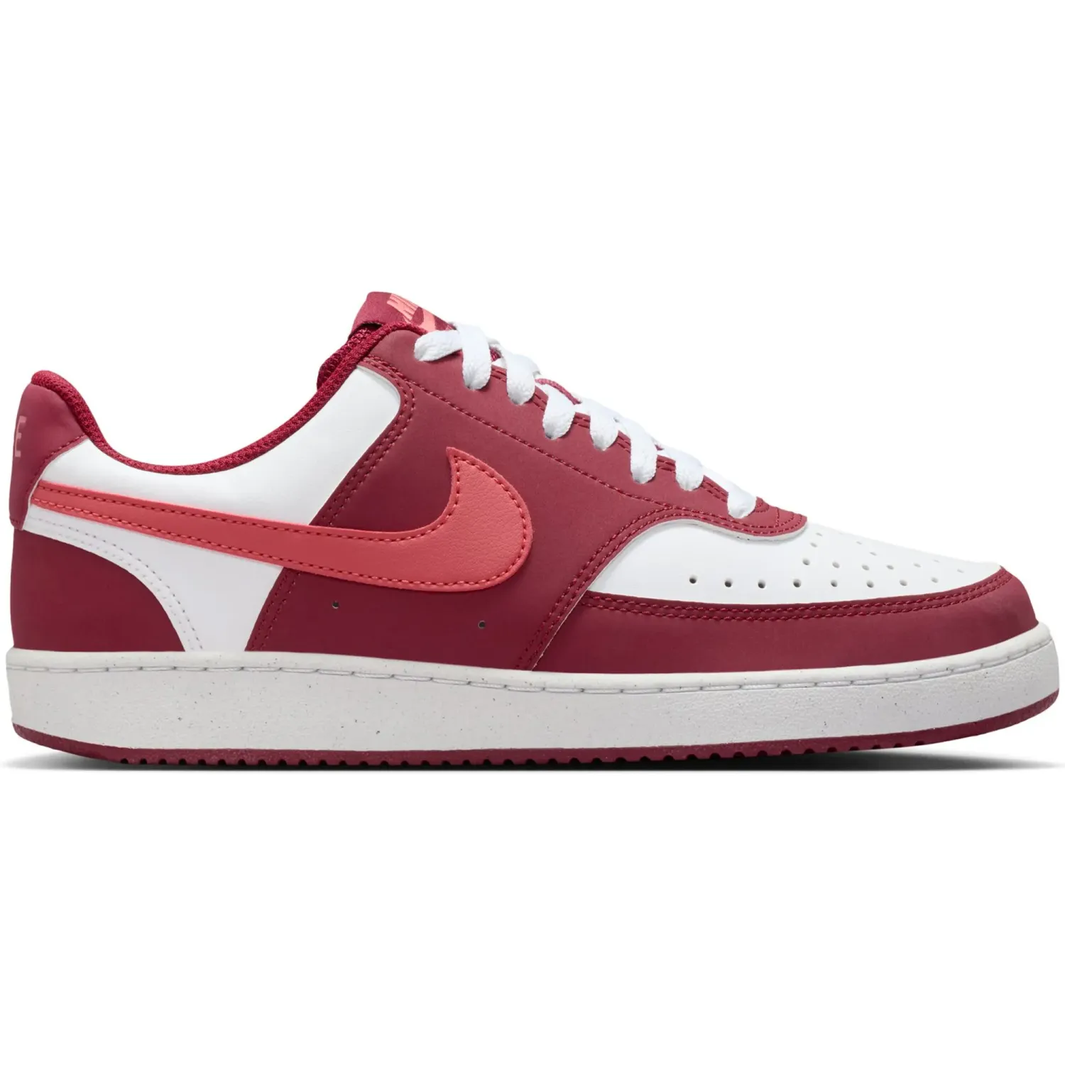 Zapatillas Nike Urbanas Mujer W Court Vision Lo P Nbk color blanco / rojo | Platanitos