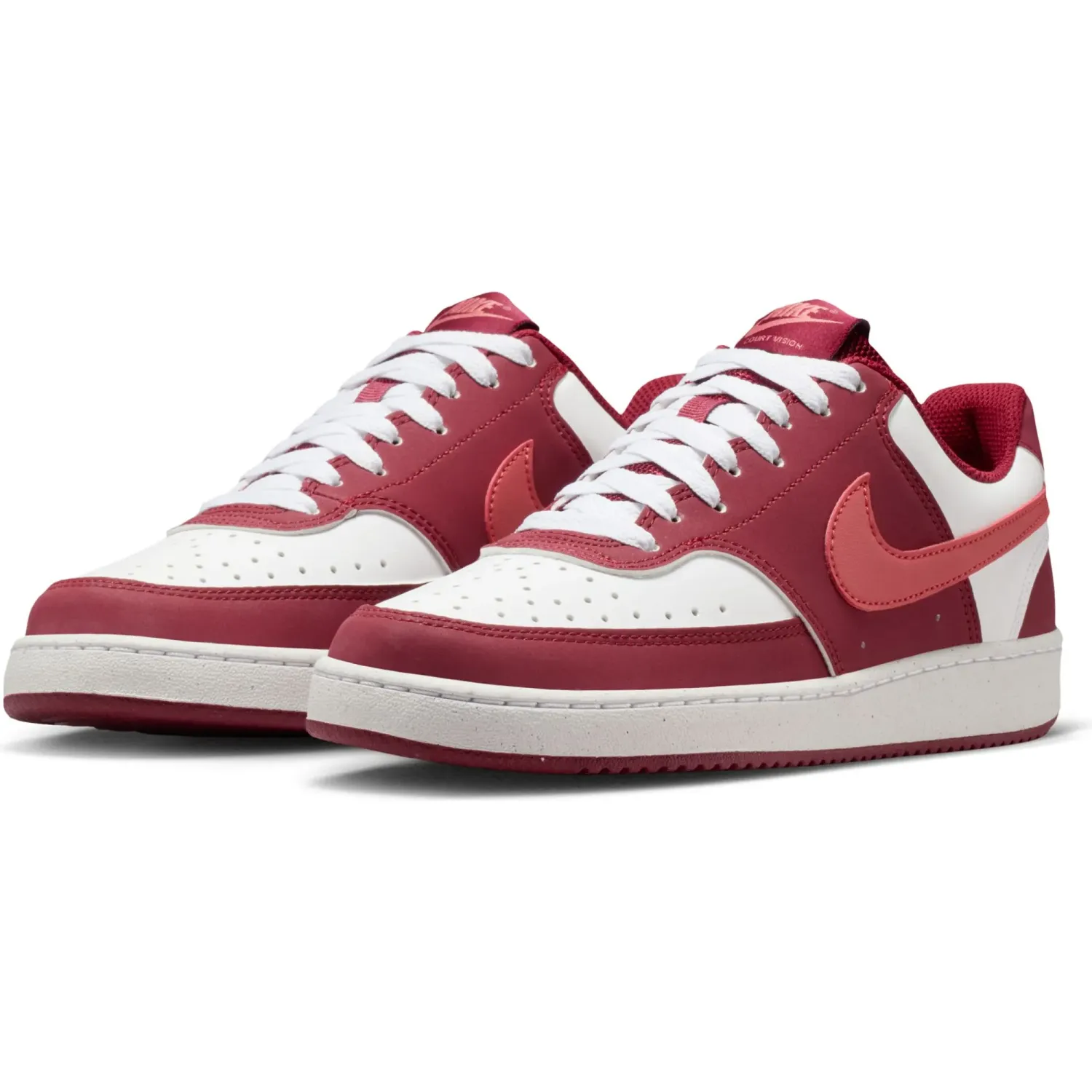 Zapatillas Nike Urbanas Mujer W Court Vision Lo P Nbk color blanco / rojo | Platanitos