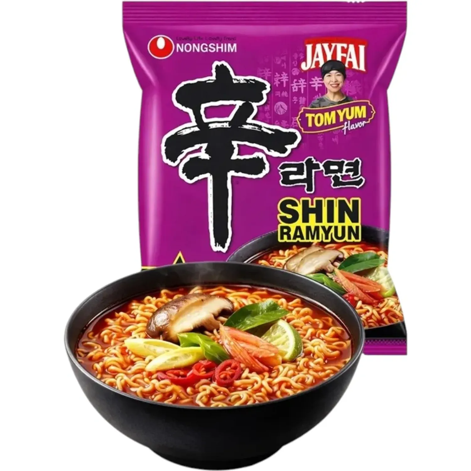 Shin Nongshim Ramyun Tomyum Flavor X 123gr. color varios | Platanitos