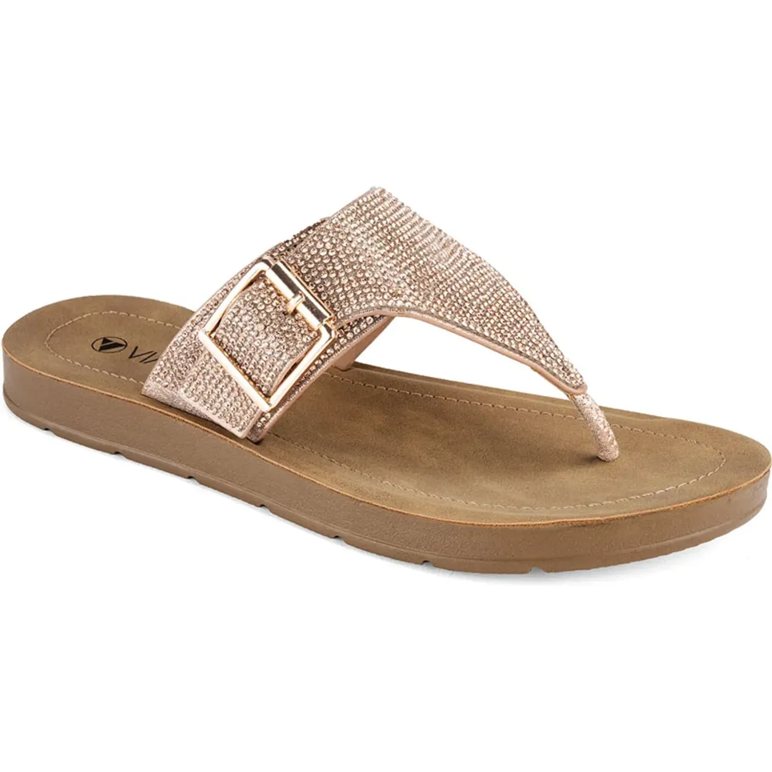 Sandalia Via Uno  Mujer Lc057808 color rose gold | Platanitos