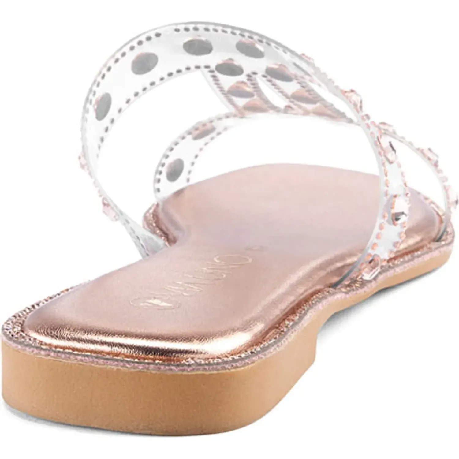 Sandalia Via Uno  Mujer 1d8136-W4 color champagne | Platanitos