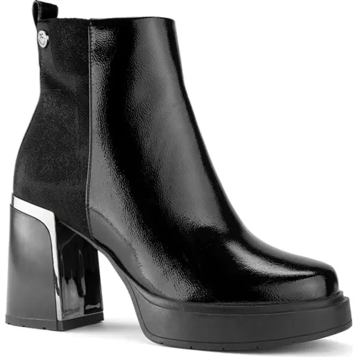 Botin Time Chopper De Vestir Mujer Bkx951-10373 color negro | Platanitos