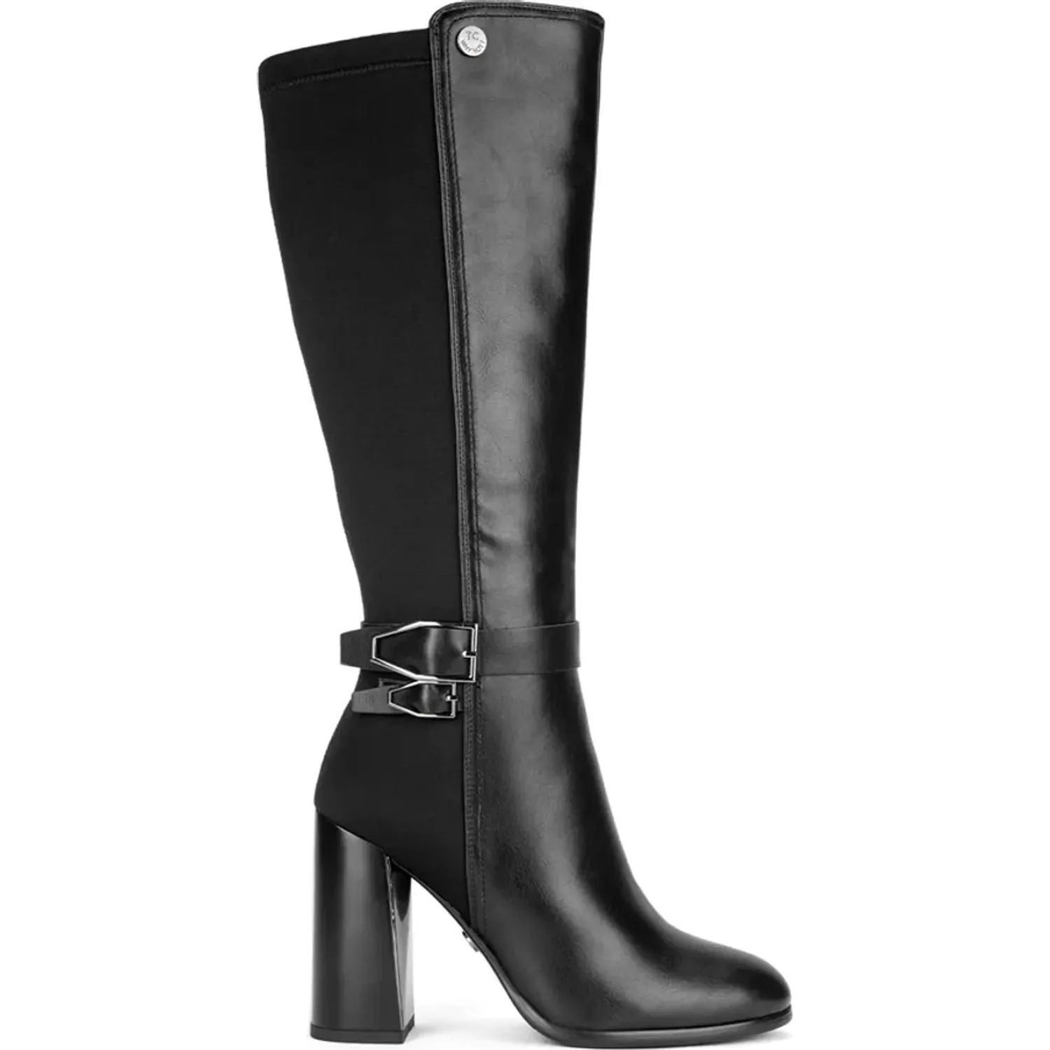 Bota Time Chopper De Vestir Mujer Df2097-F2870 color negro | Platanitos