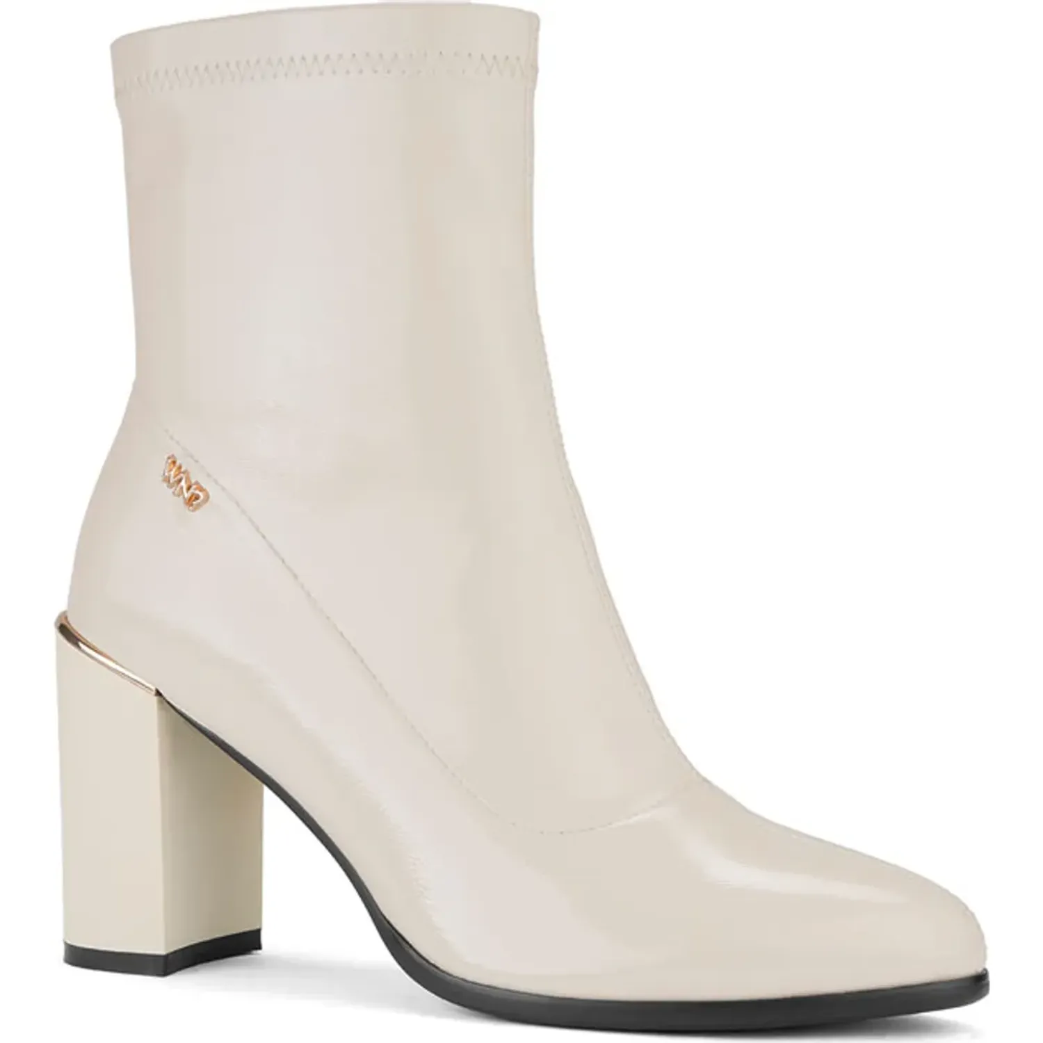 Botin Time Chopper De Vestir Mujer Df3021-F2468 color blanco | Platanitos