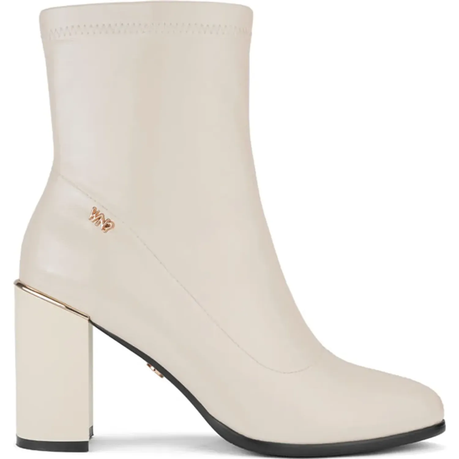 Botin Time Chopper De Vestir Mujer Df3021-F2468 color blanco | Platanitos