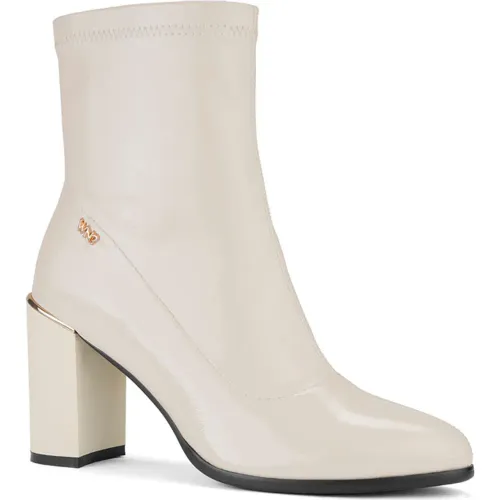 Botin Time Chopper De Vestir Mujer Df3021-F2468 color blanco | Platanitos