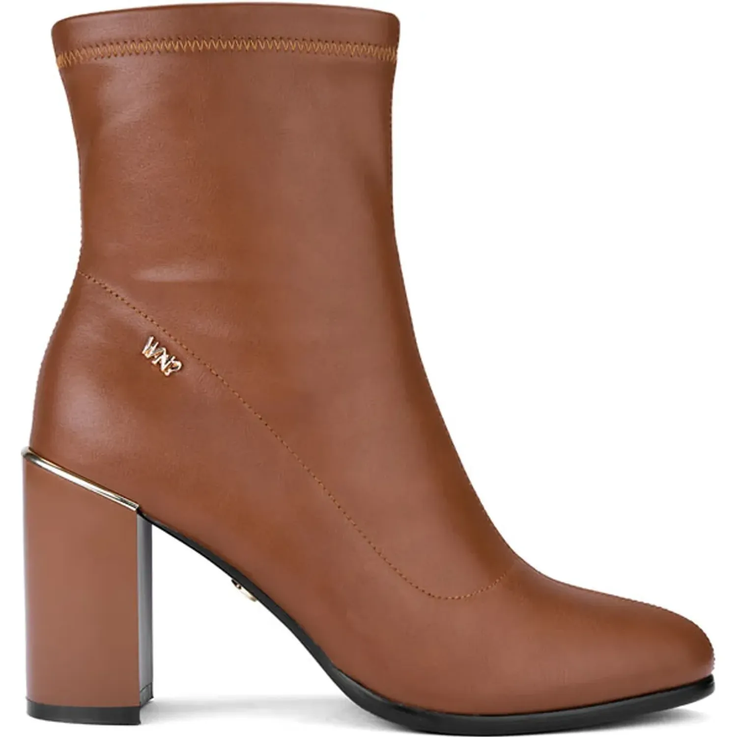 Botin Time Chopper De Vestir Mujer Df3021-F2468 color tan | Platanitos