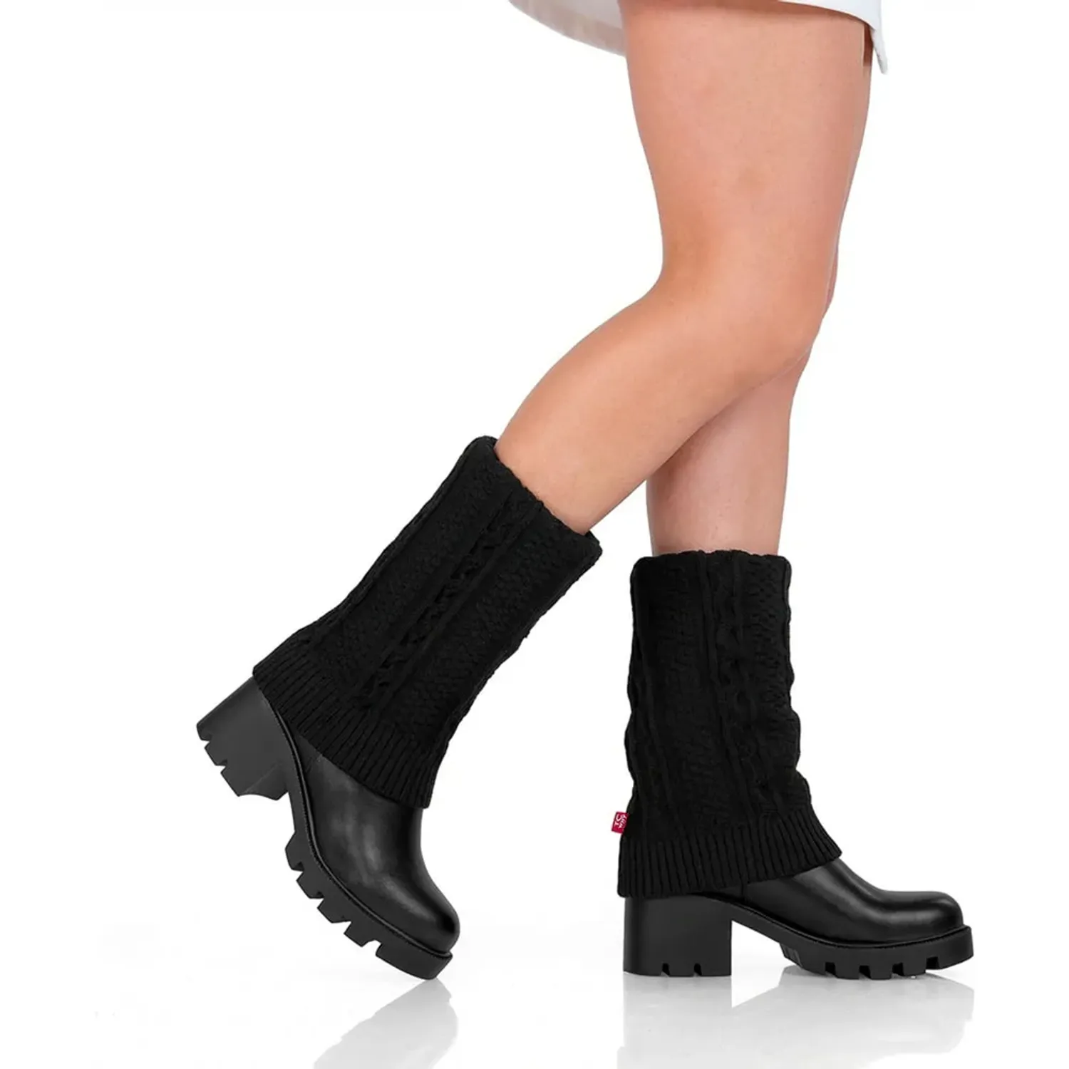 Botin Time Chopper Mujer F486-H1450 color negro | Platanitos