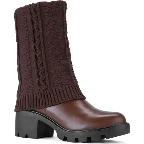 Botin Time Chopper Mujer F486-H1450-1 color marron | Platanitos