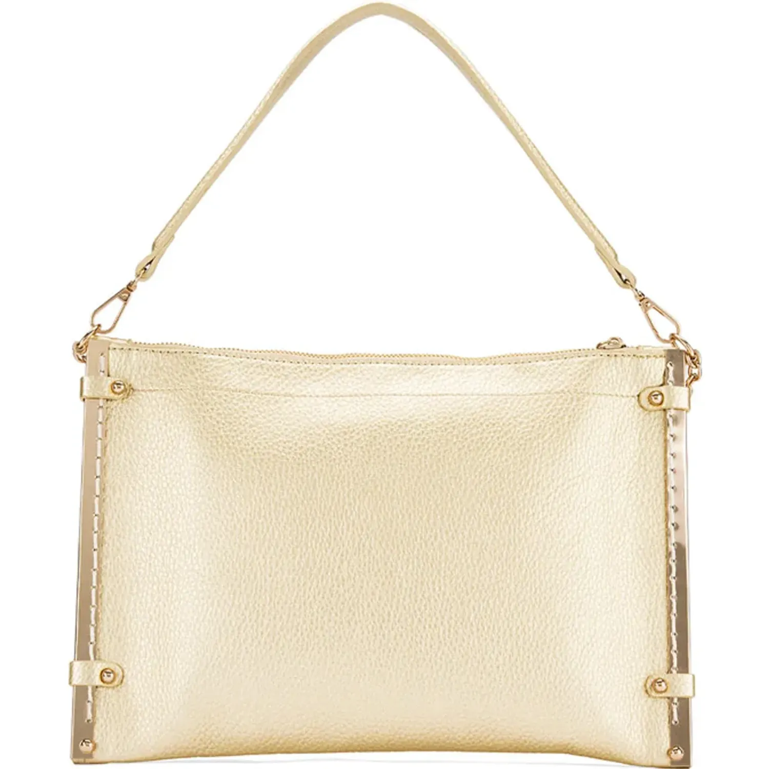 Cartera Via Uno Casual Mujer Rz6925 color gold | Platanitos