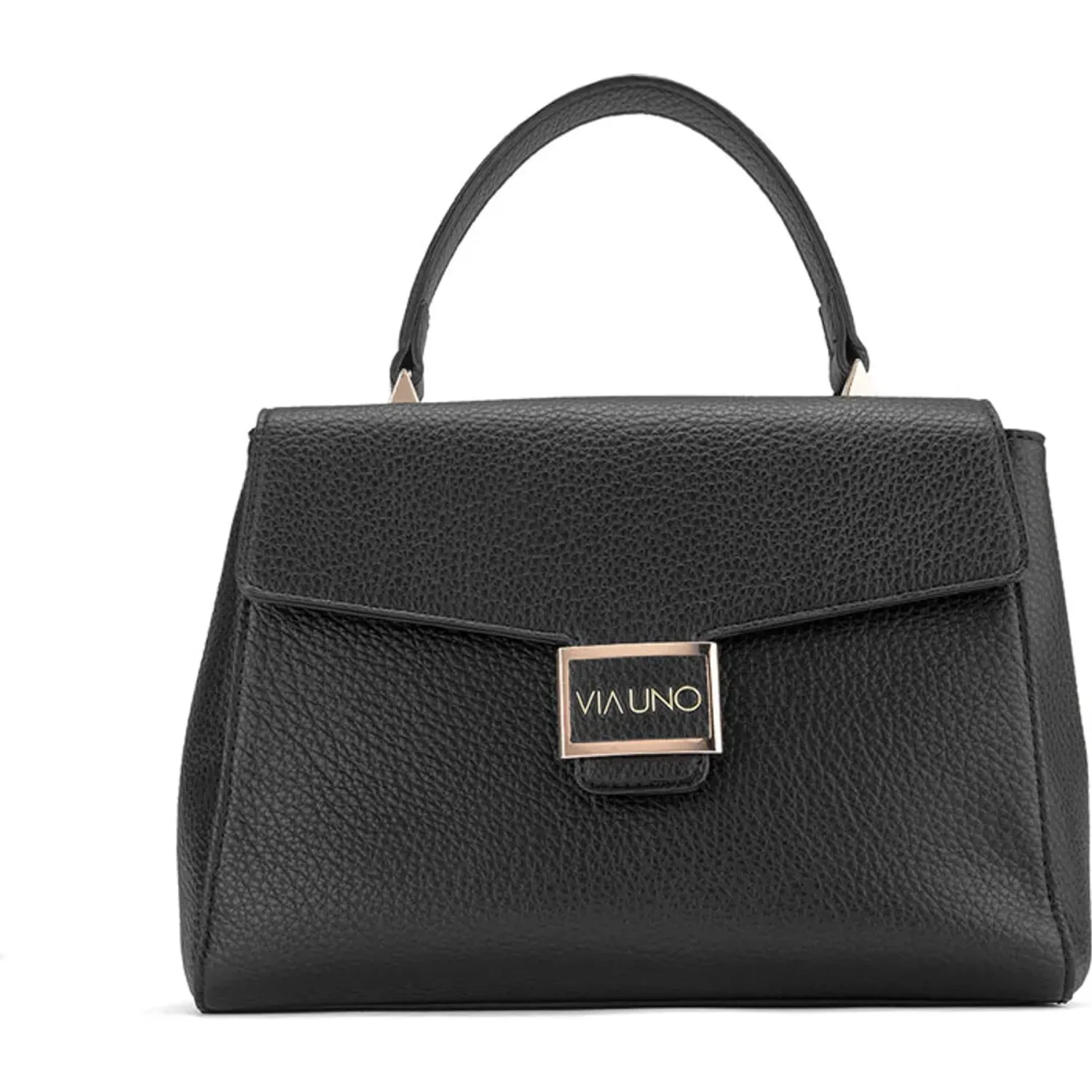 Cartera Via Uno Casual Mujer Rc3456 color negro | Platanitos