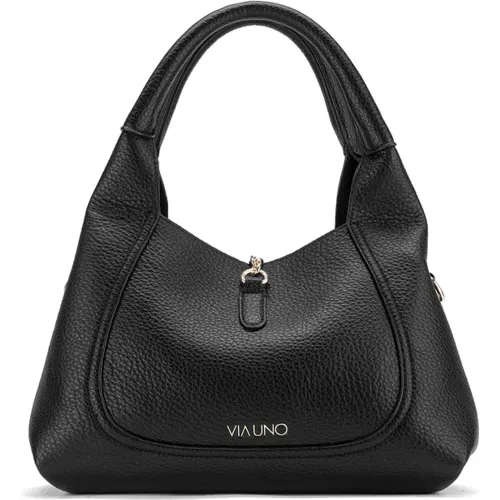 Cartera Via Uno Casual Mujer Rg259033 color negro | Platanitos