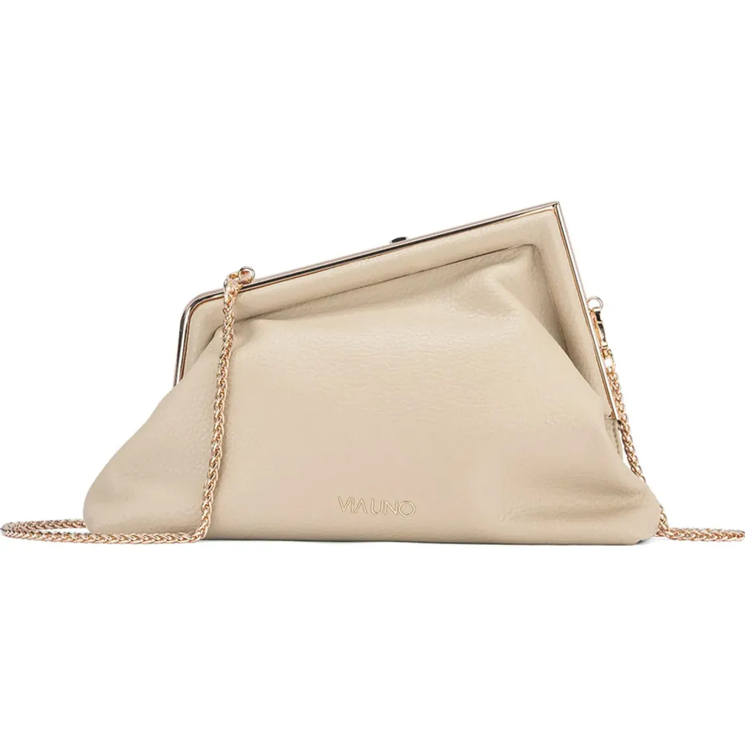 Cartera Via Uno Casual Mujer Rz2921 color beige | Platanitos