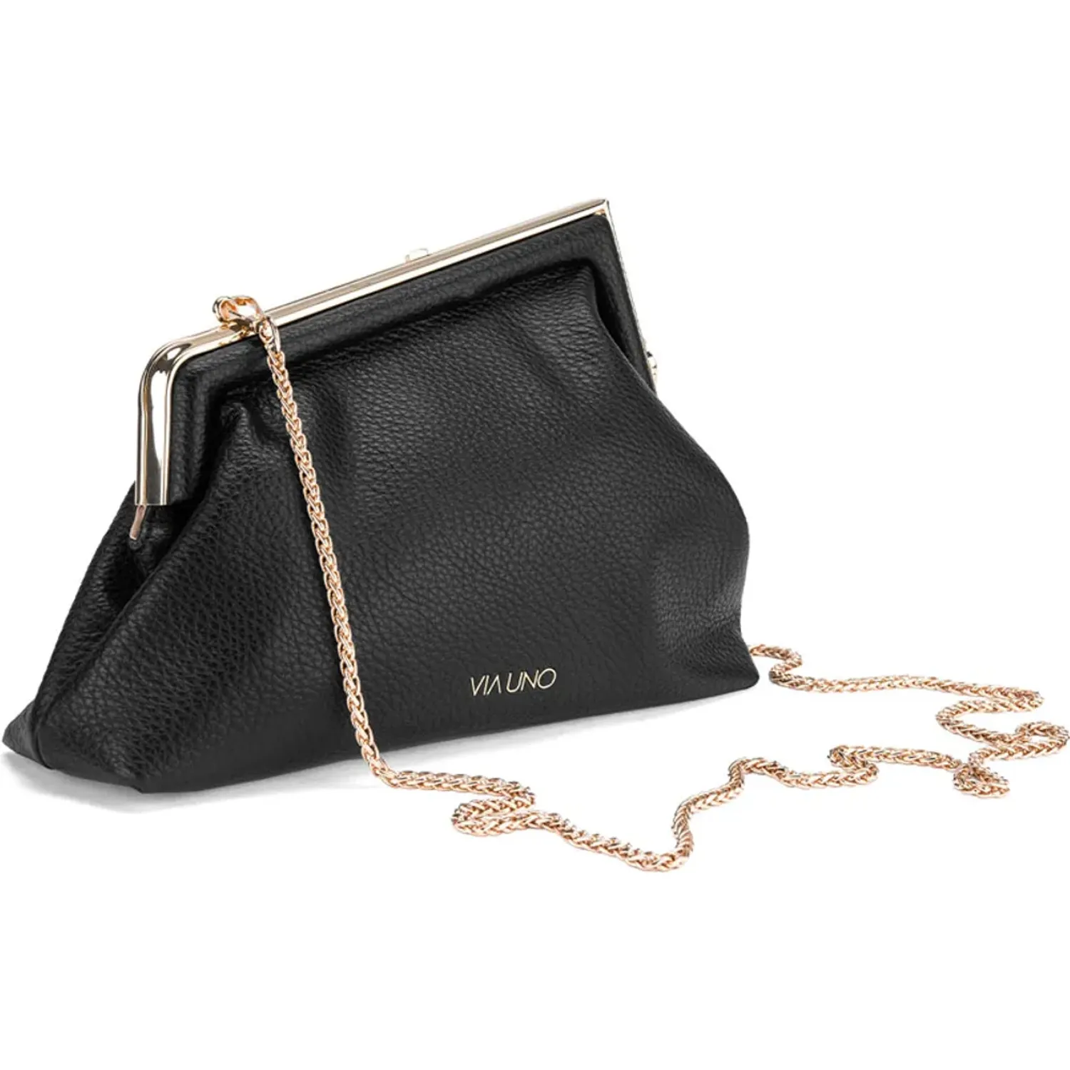 Cartera Via Uno Casual Mujer Rz2921 color negro | Platanitos