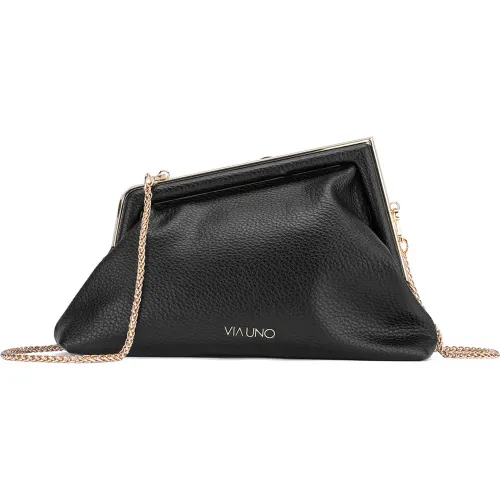 Cartera Via Uno Casual Mujer Rz2921 color negro | Platanitos