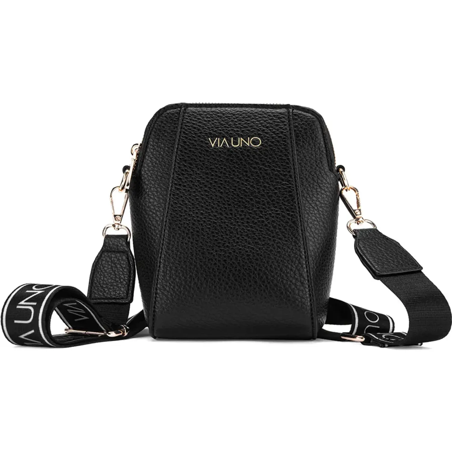 Morral Via Uno Casual Mujer Rz6317 color negro | Platanitos