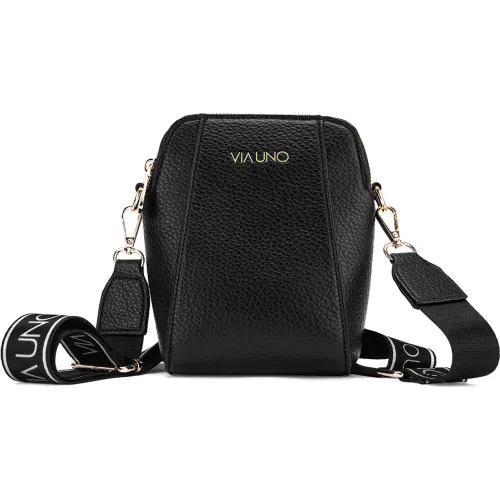 Morral Via Uno Casual Mujer Rz6317 color negro | Platanitos