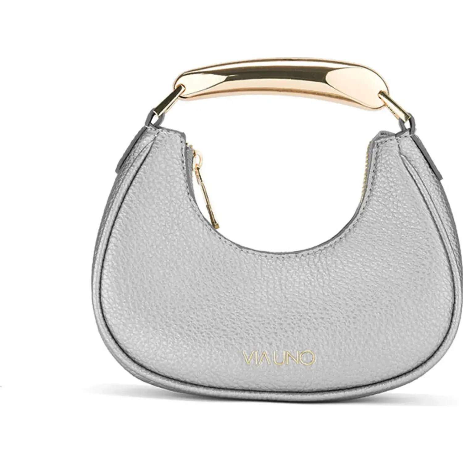 Cartera Via Uno Casual Mujer Jl011 color gris | Platanitos